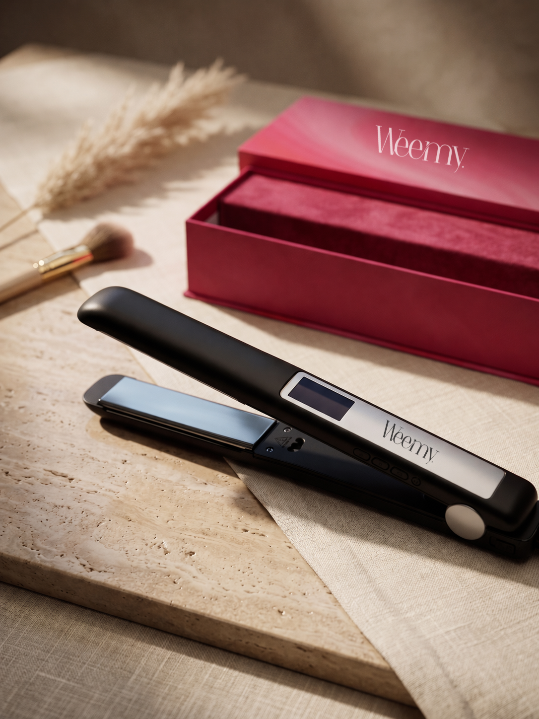 Weemy Professional Titanium Hair Straightener (2-in-1)